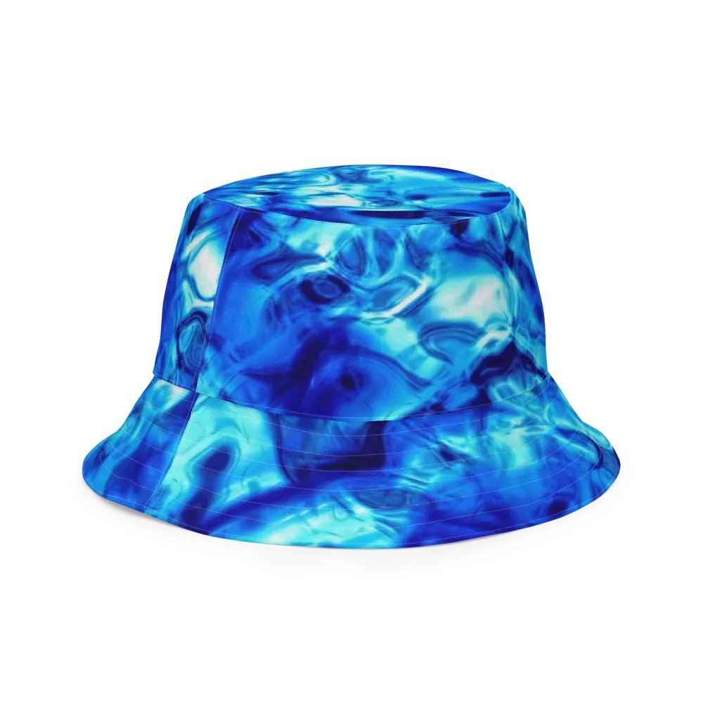 Blue Fractal Flower Kaleidoscope Bucket Hat product image (12)