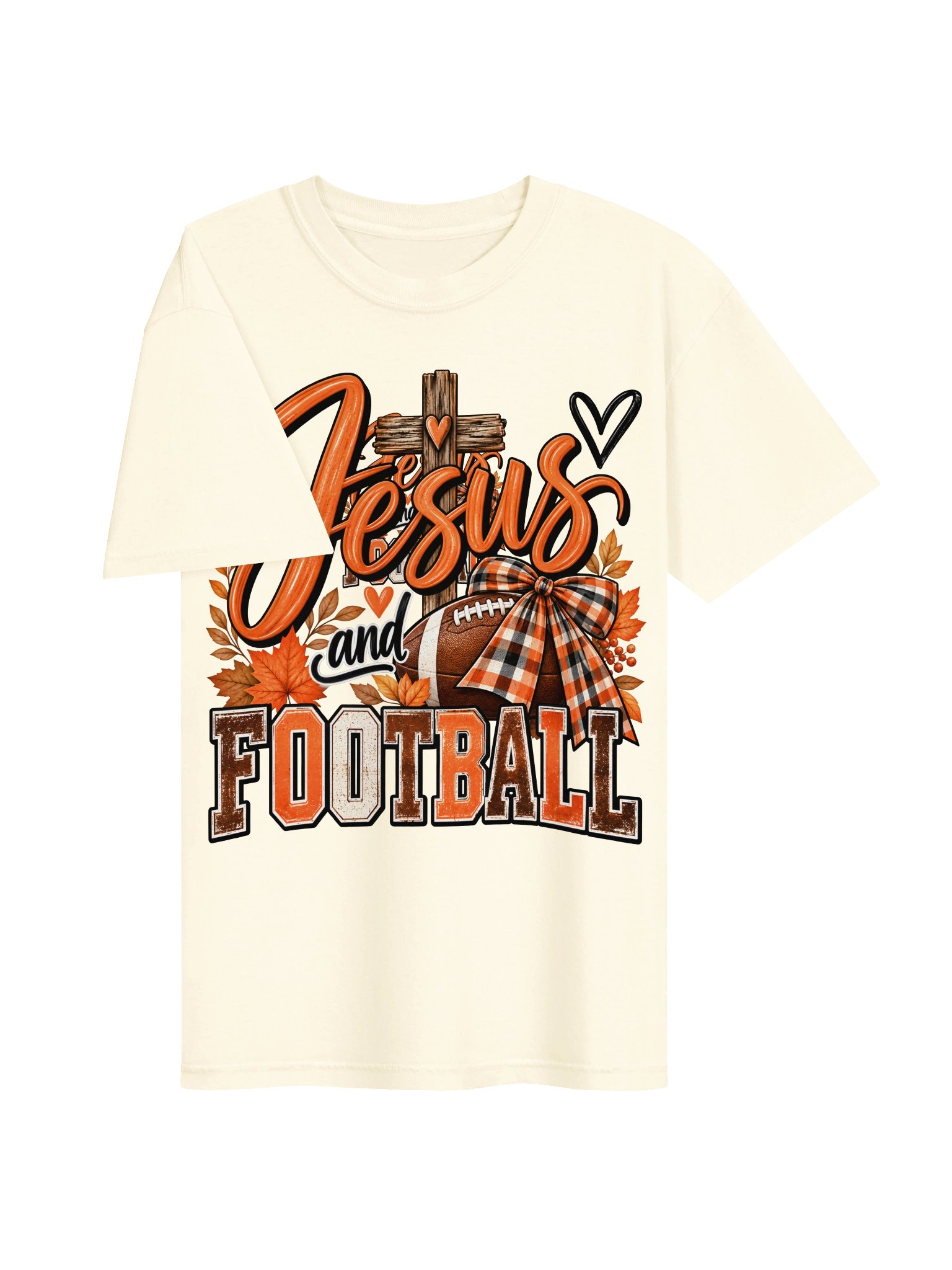 Jesus and Football Fall Tee product image (3)