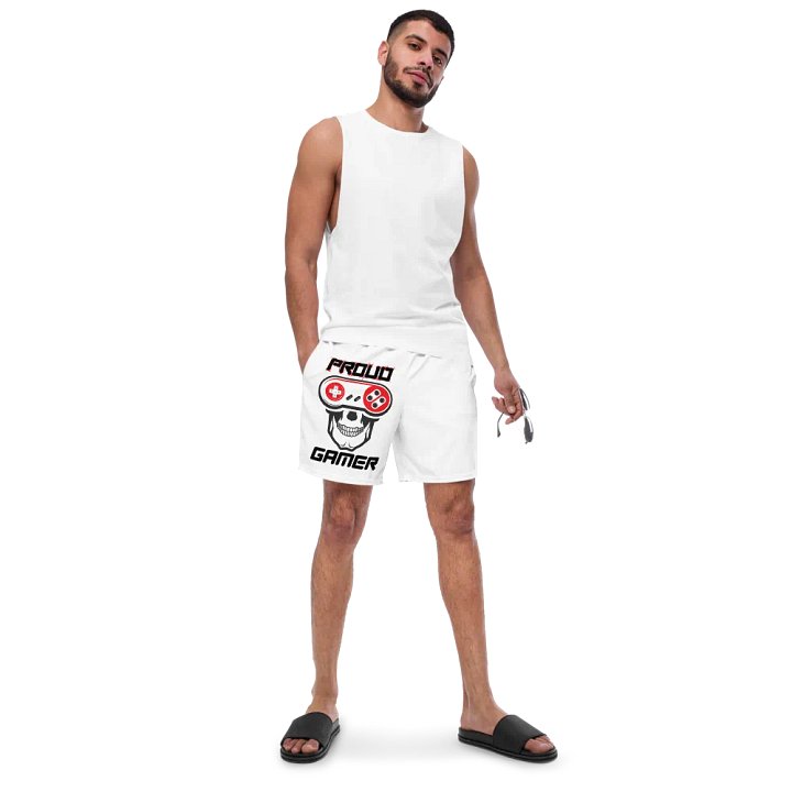 Eerie Gamer Friends All-Over Print Swim Trunks product image (2)