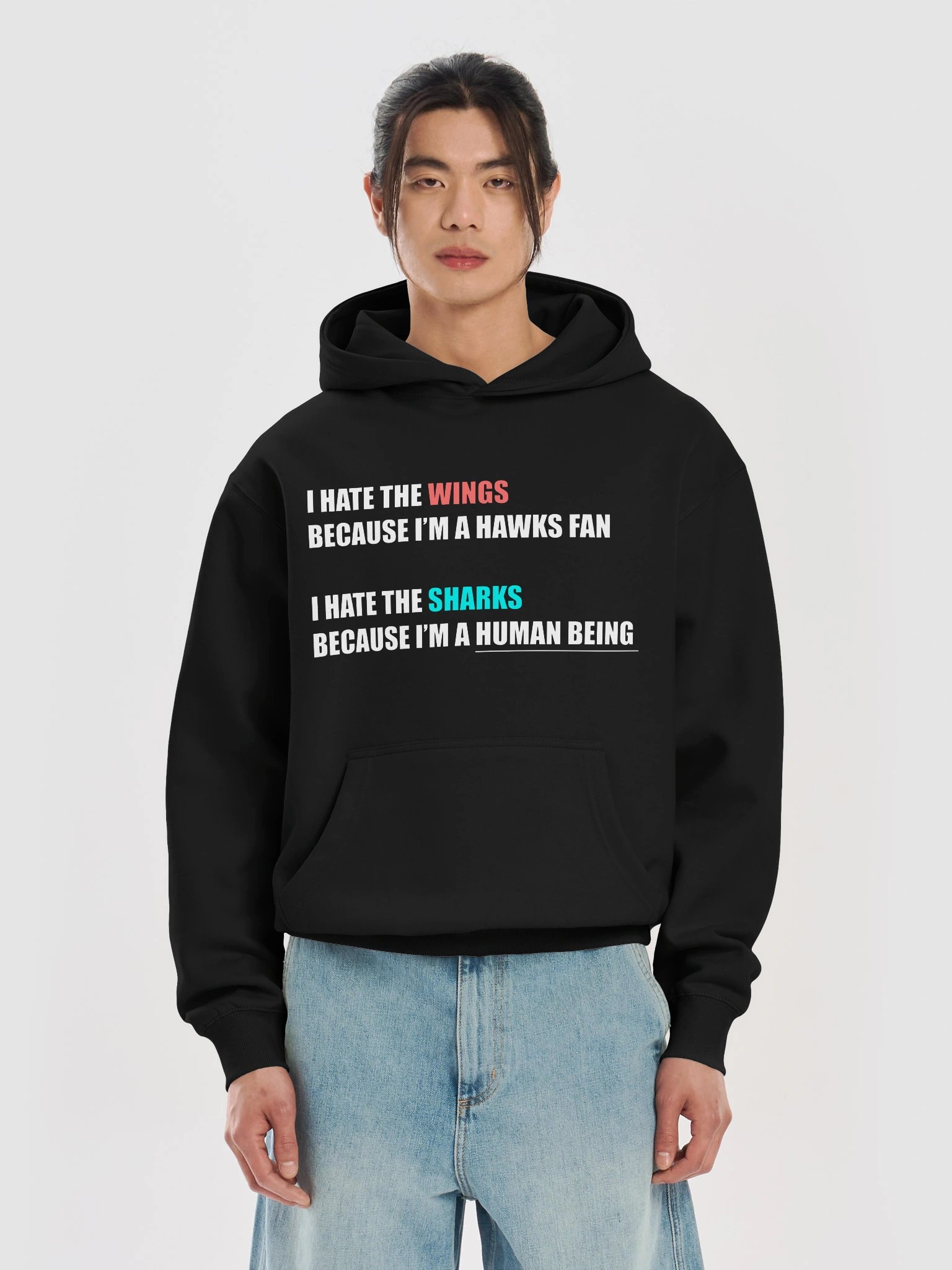 I Hate The Sharks Because I'm A Human Being Hoodie product image (5)