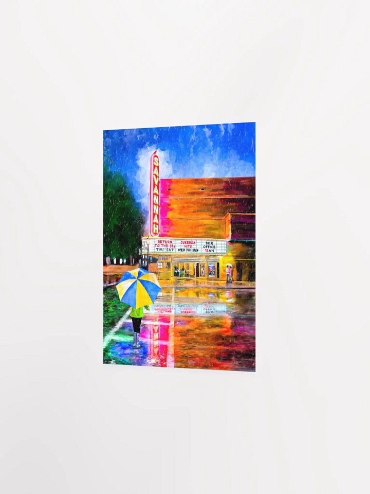 Savannah Theatre In The Rain – Studio Art Print product image (2)