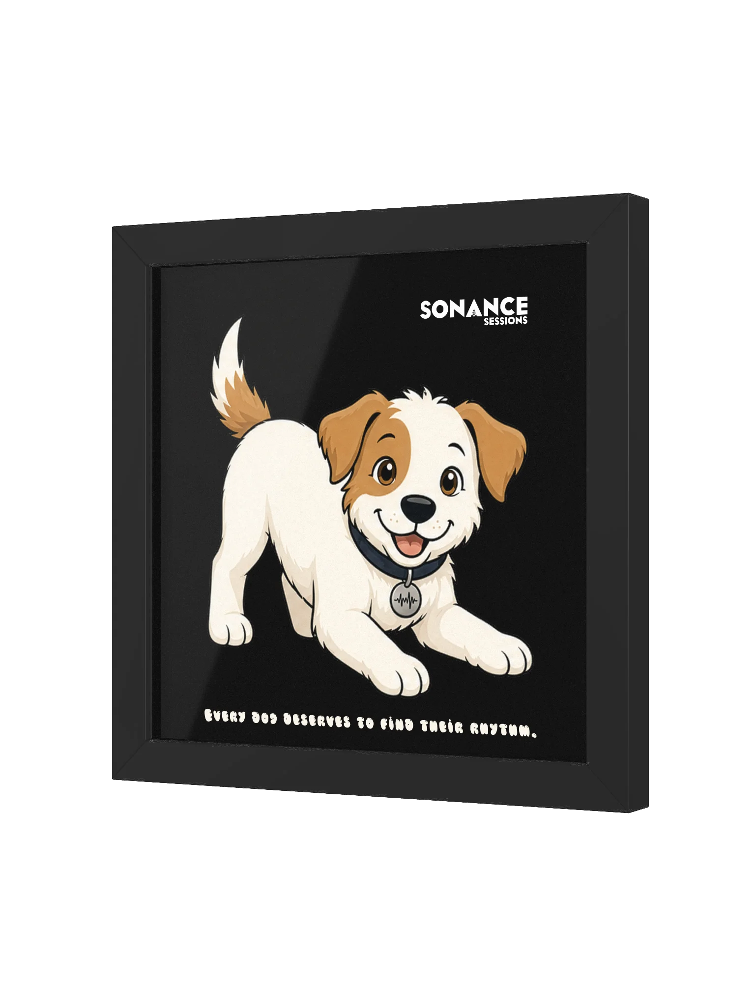 Sonance Dog Framed Matte Poster (Play) product image (16)