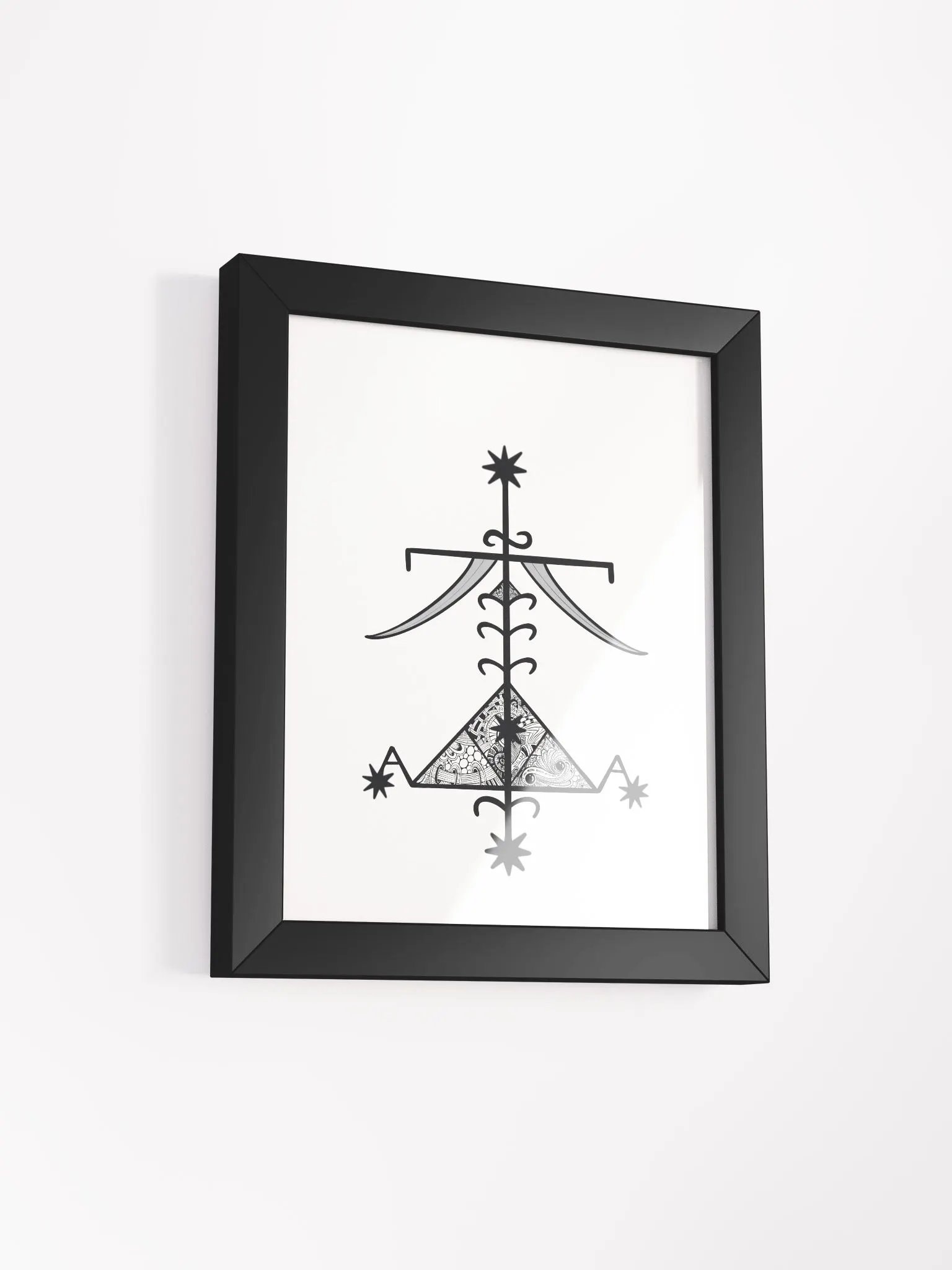 Frame with Ogou Feray vèvè product image (2)