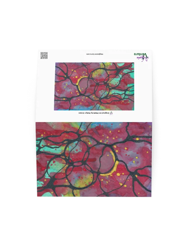 Abstract Ink & Watercolor Blank Card product image (2)