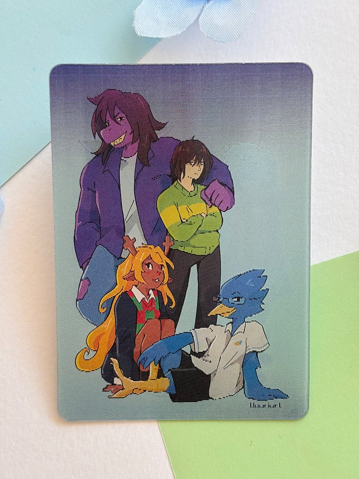 Deltarune lenticular card product image (1)
