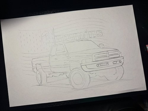 Up next! Going to move the Cummins logo but it’s a start. 

#dodgeram #2500 #cummins #secondgen #diesel