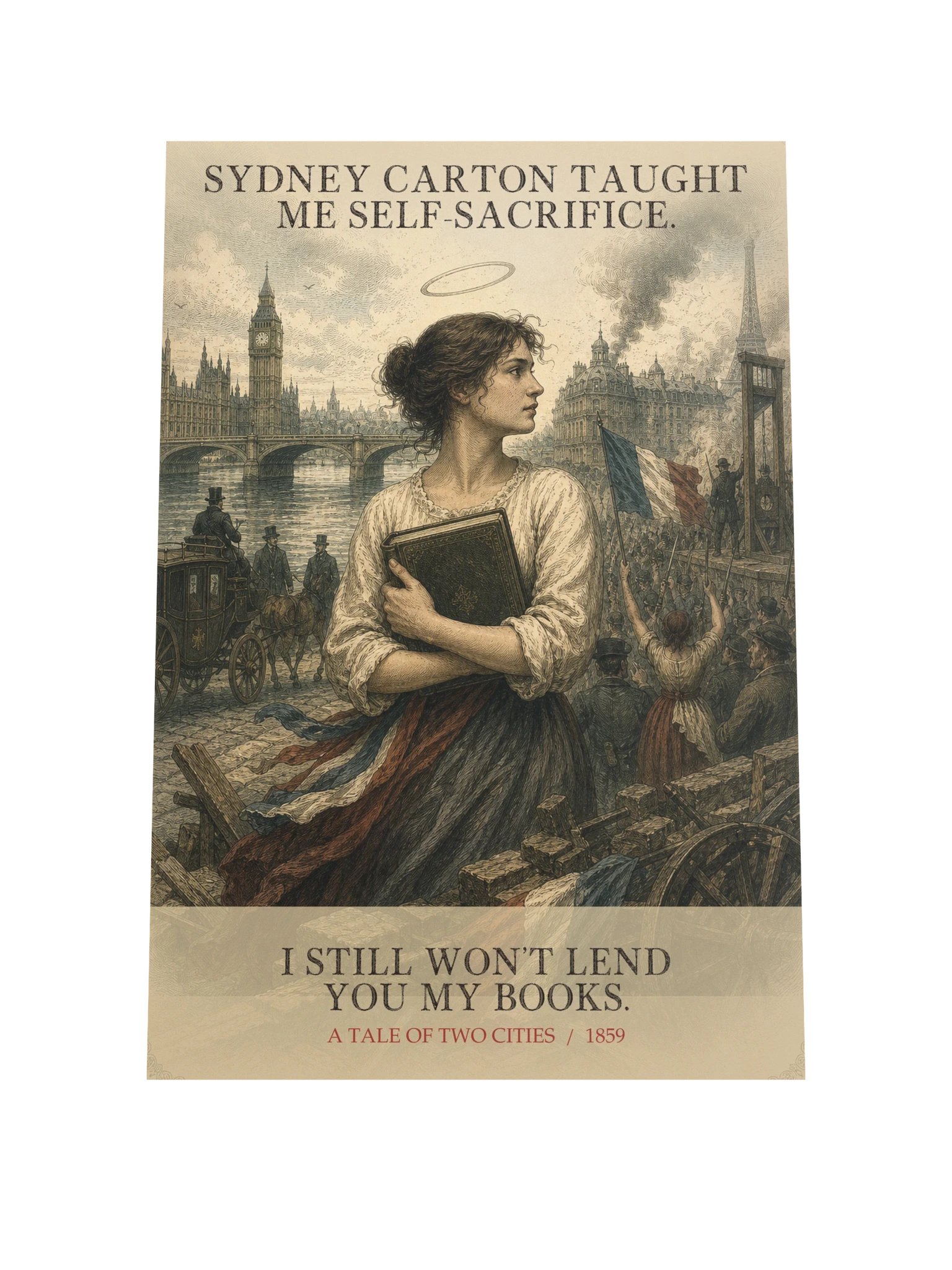 Sydney Carton Taught Me Self Sacrifice Still -- A Tale of Two Cities Art Print product image (9)