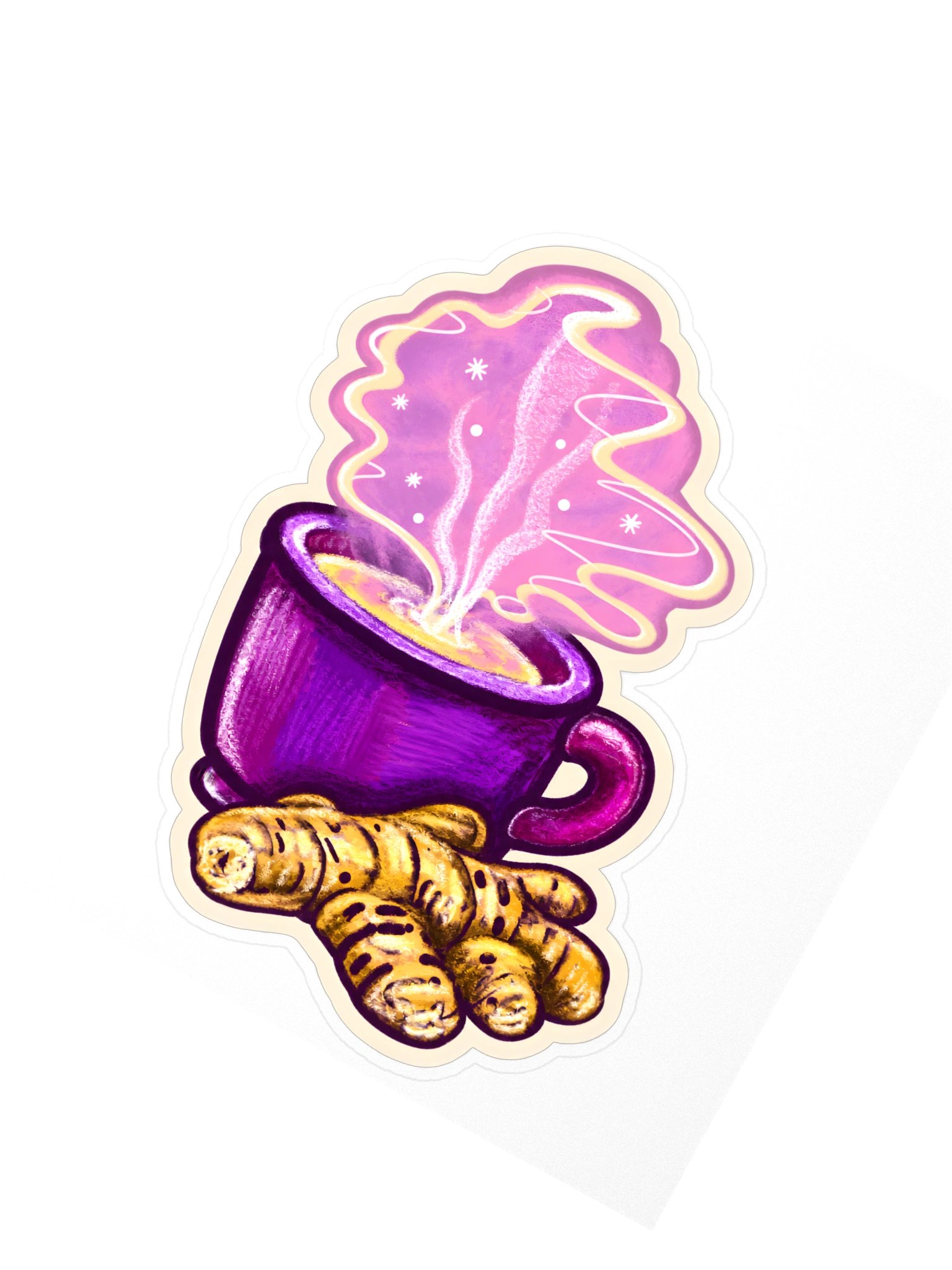 The Ginger Tea, Cosy Tea Mug Sticker (3 inch vinyl) product image (2)
