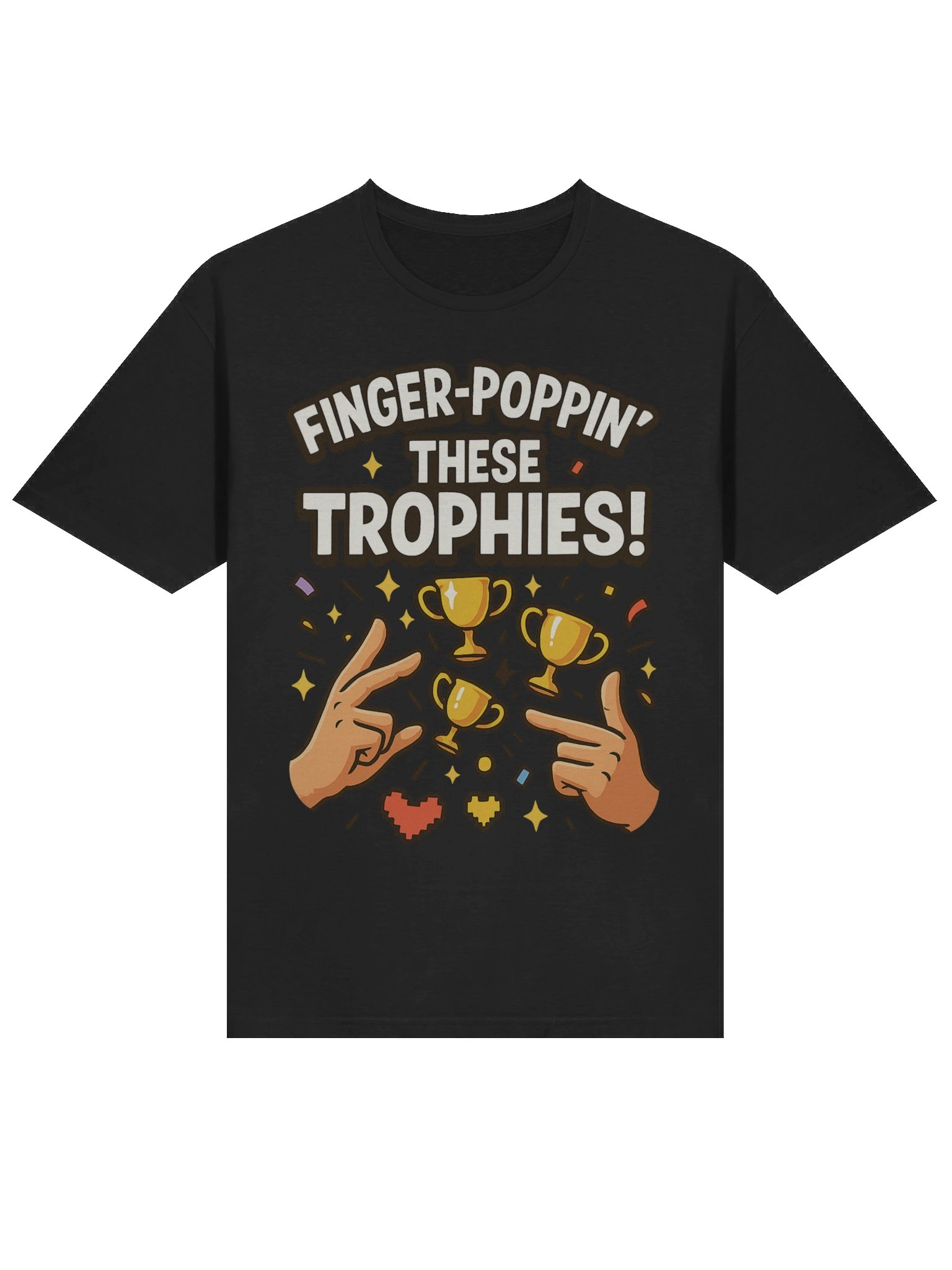 Finger-Poppin’ These Trophies – Funny PlayStation Gamer Achievement T-Shirt product image (3)