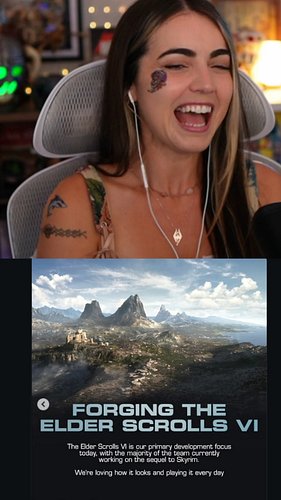 Skyrim fan REACTS to official Bethesda announcement! 😍

#twitchstreamer #girlgamer #reaction #bethesda #skyrim