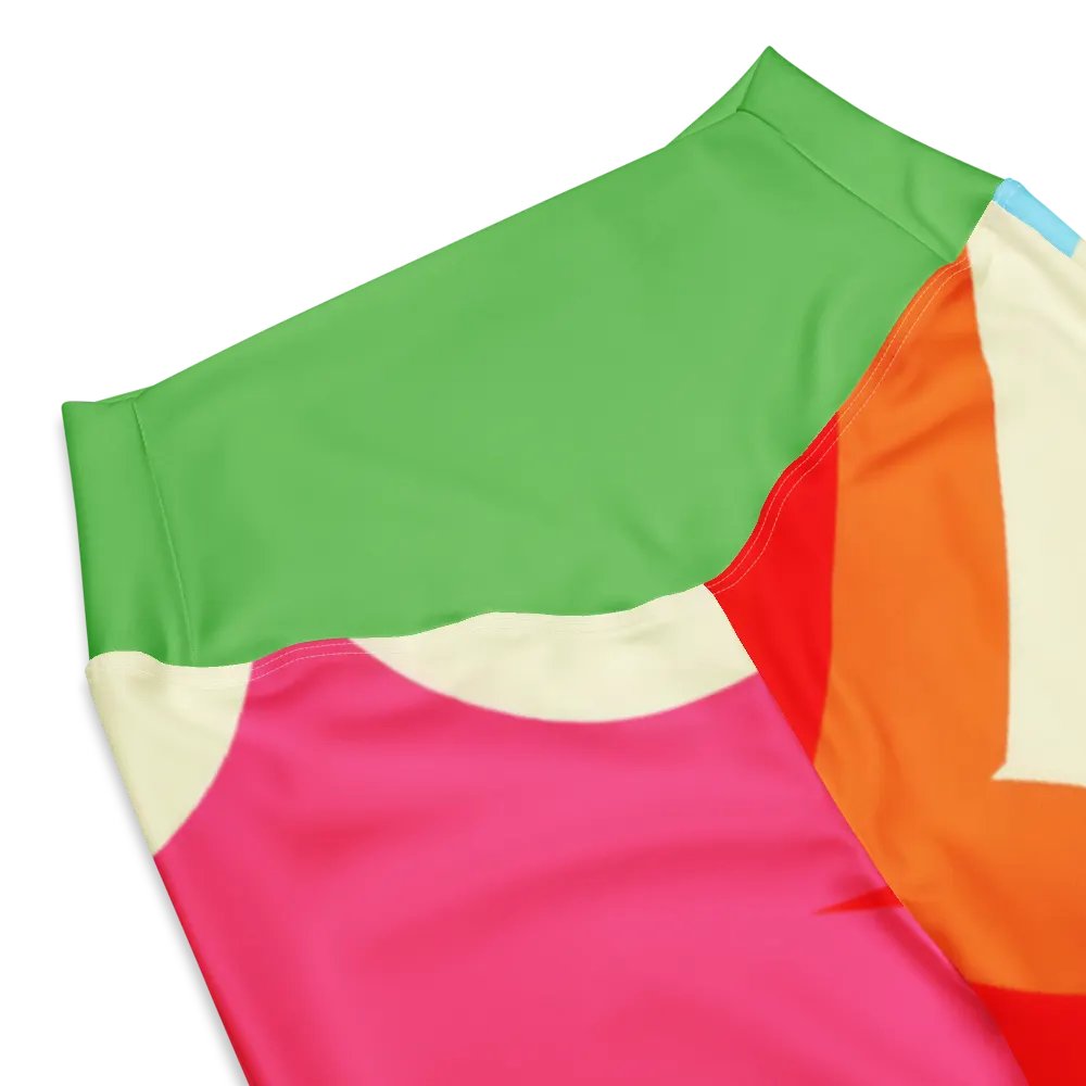 Retro Fuchsia/Orange Sherbet Flared Leggings product image (10)