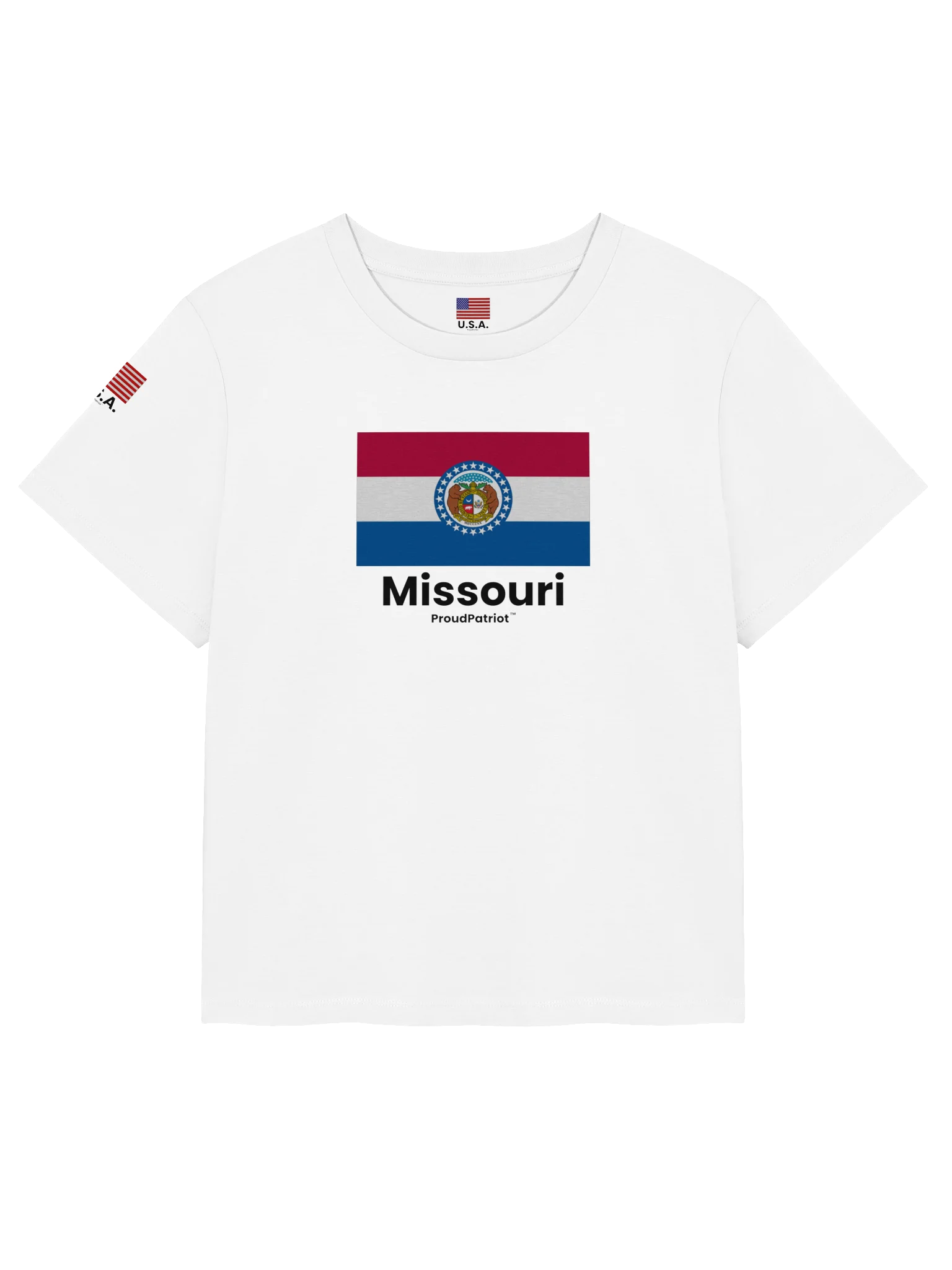 Missouri Women's Ribbed Neck T-Shirt product image (5)