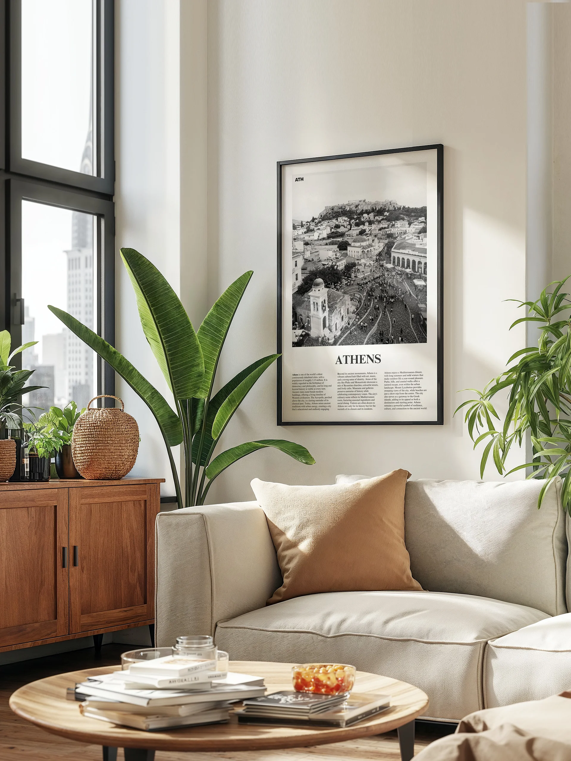 Athens 01 Newspaper Poster | Framed product image (3)
