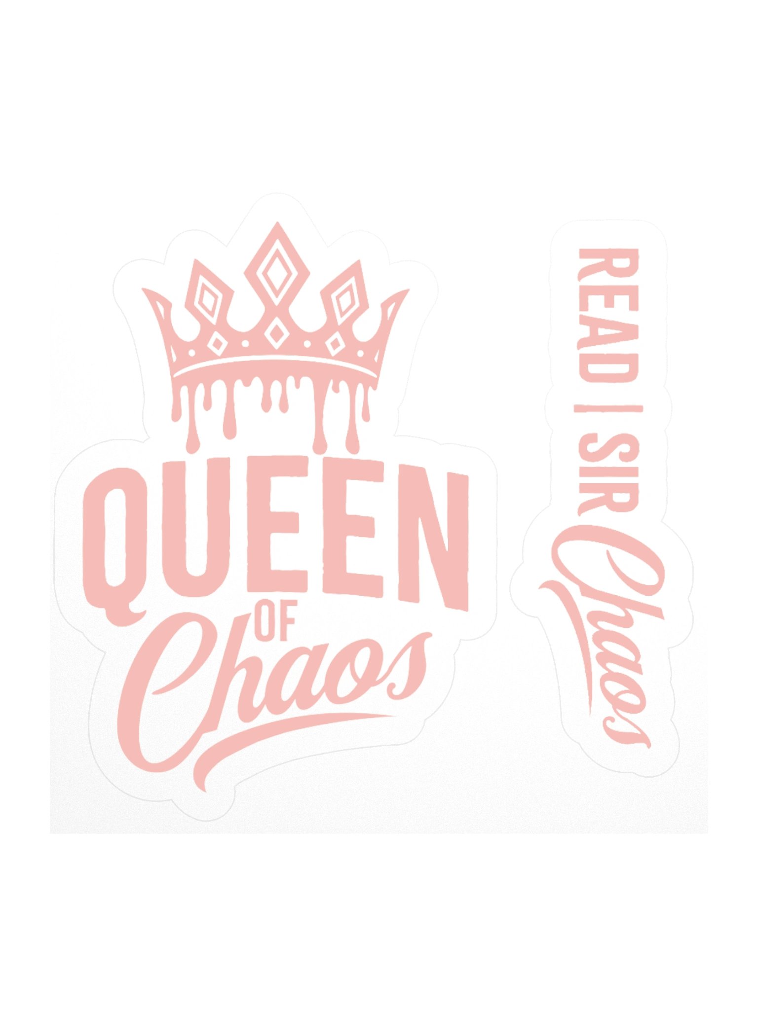 Queen of Chaos Sticker Pink product image (1)