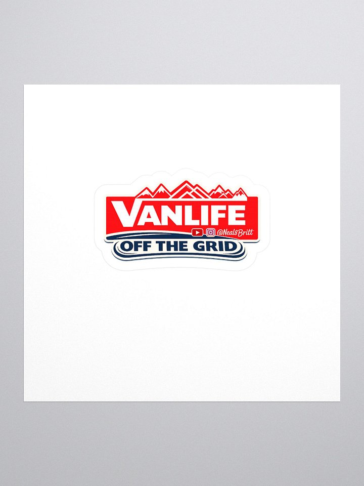 Vanlife - Off the Grid Large Sticker product image (1)