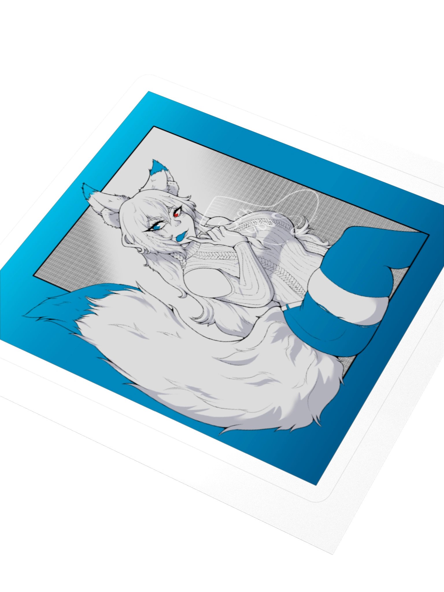 Blue Waifu Sticker product image (3)