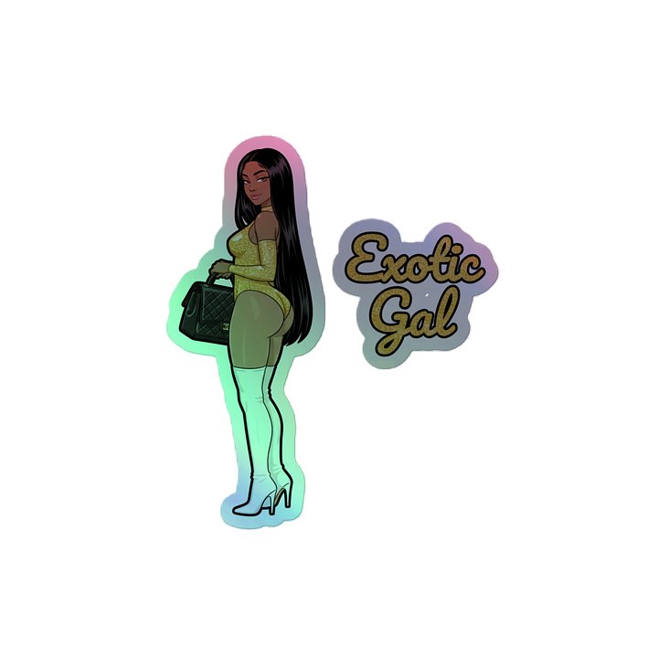 Exotic Gal Holographic Sticker product image (2)
