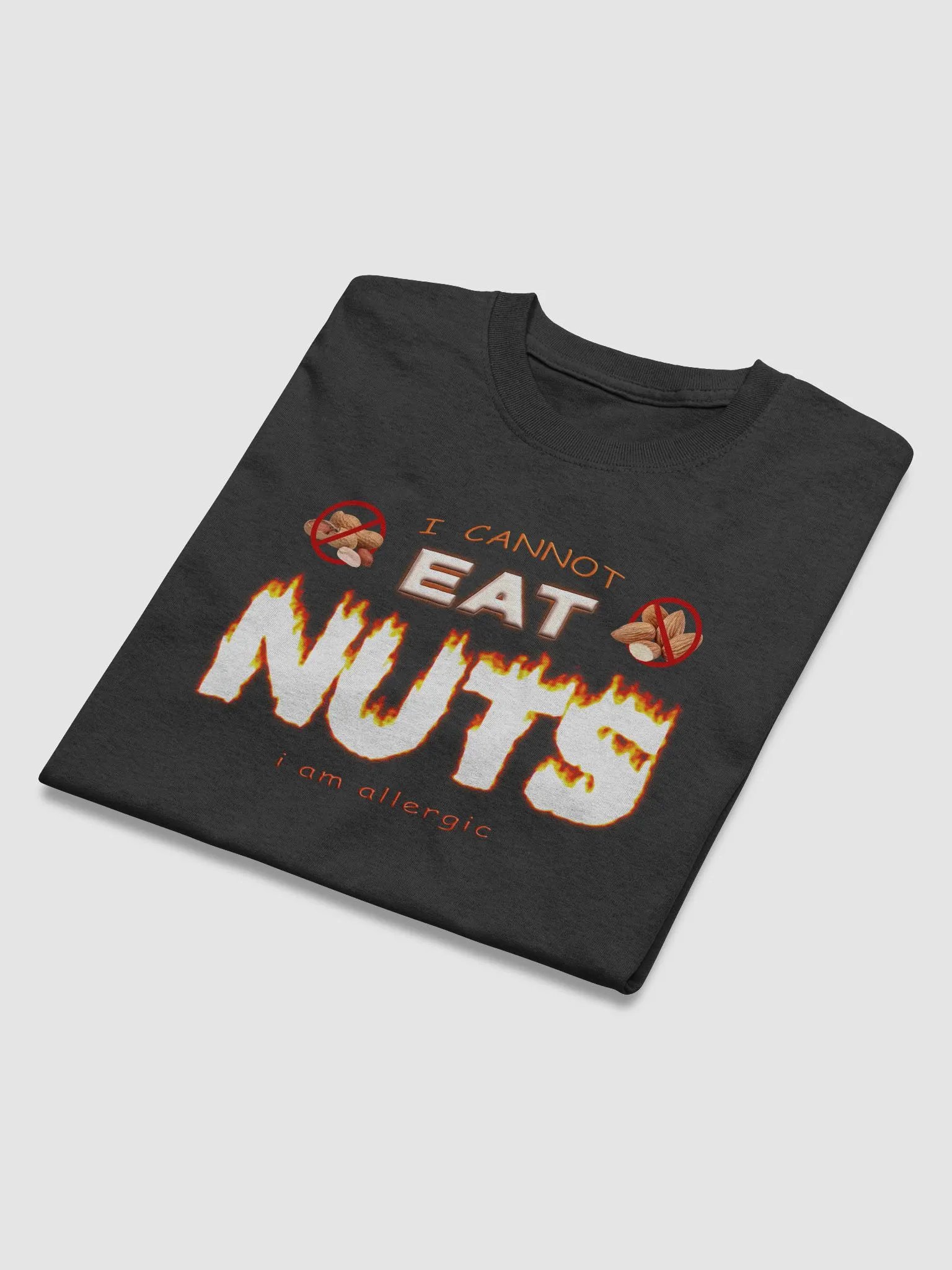 I cannot eat nuts (I'm allergic) T-shirt product image (7)