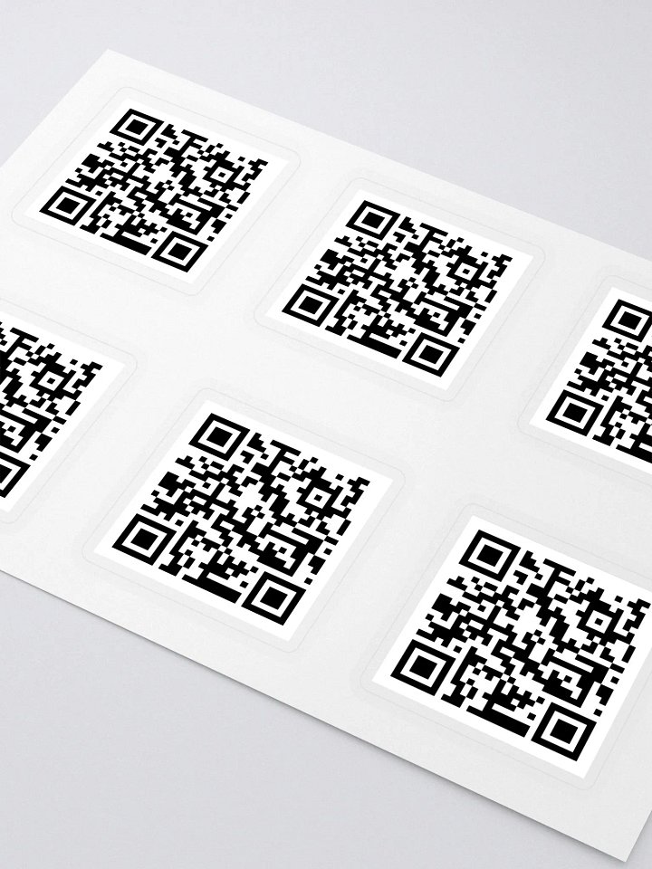 CouchPATato Linktree QR Code Sticker Sheet product image (2)