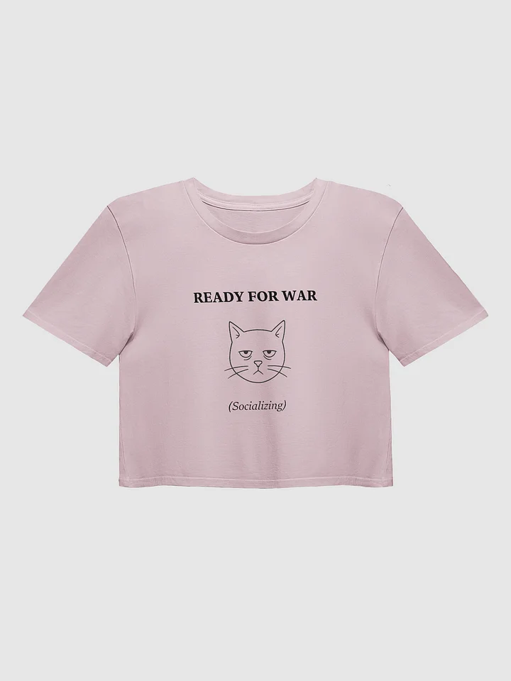 Ready for War (Cat) Crop Top product image (1)