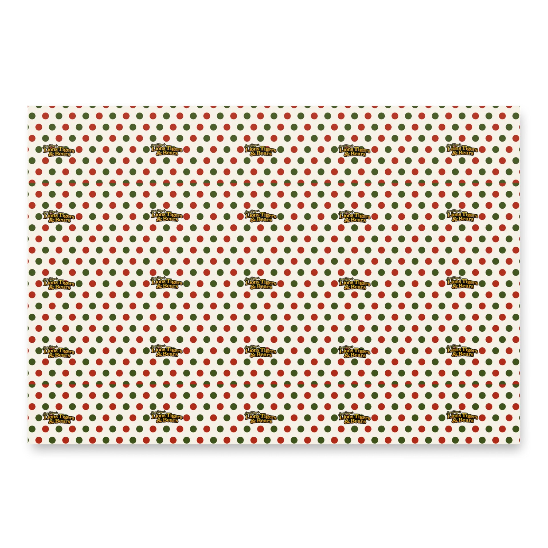 Lions Tigers and Bears Christmas Wrapping Paper Pack 2 product image (3)