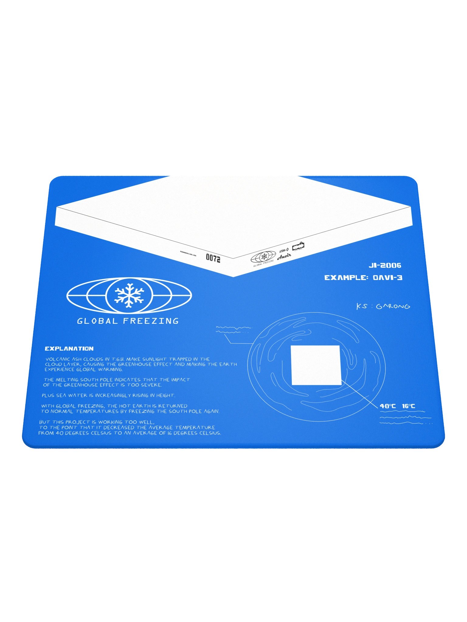DESKMAT | GLOBAL FREEZING product image (3)