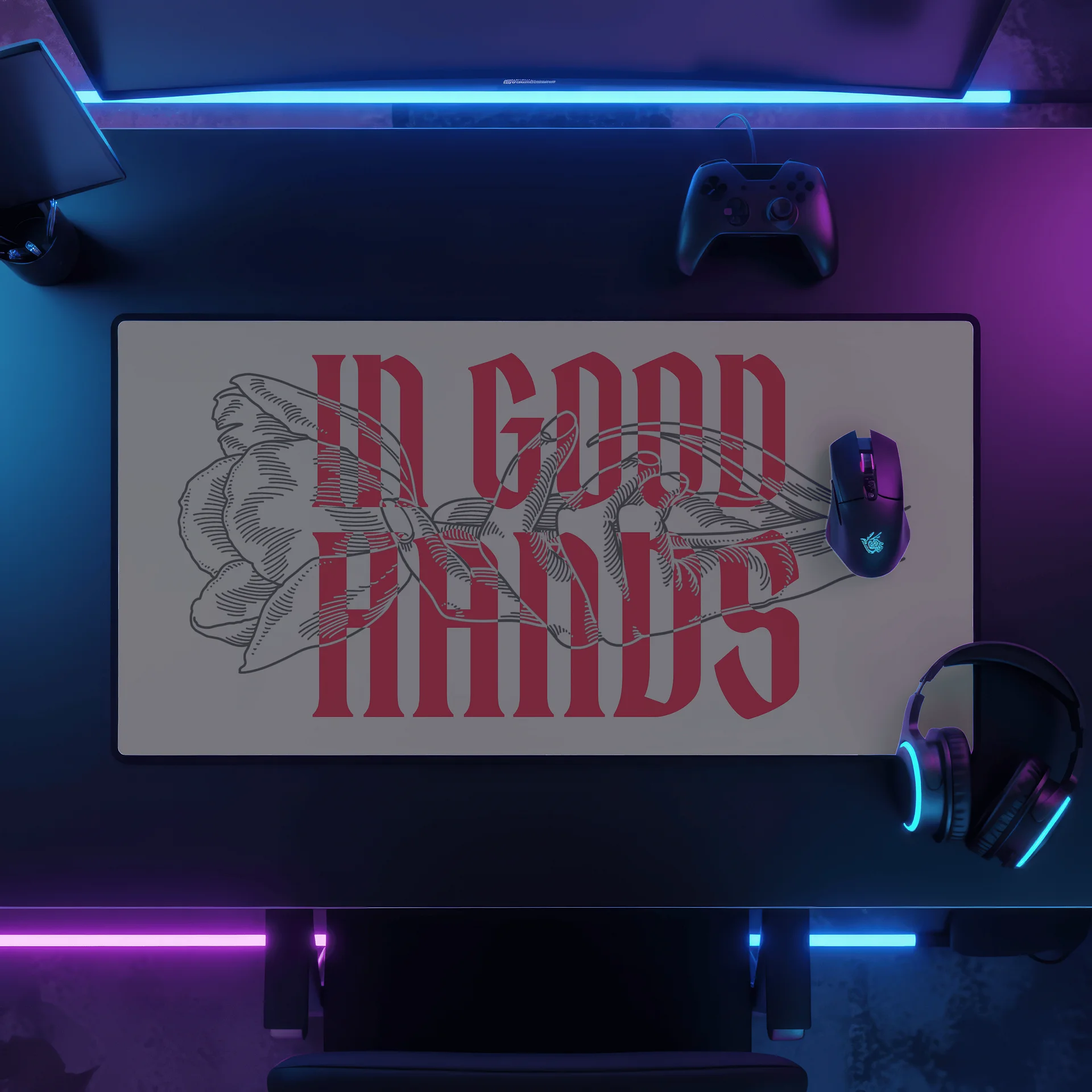 In Good Hands Desk Mat product image (1)