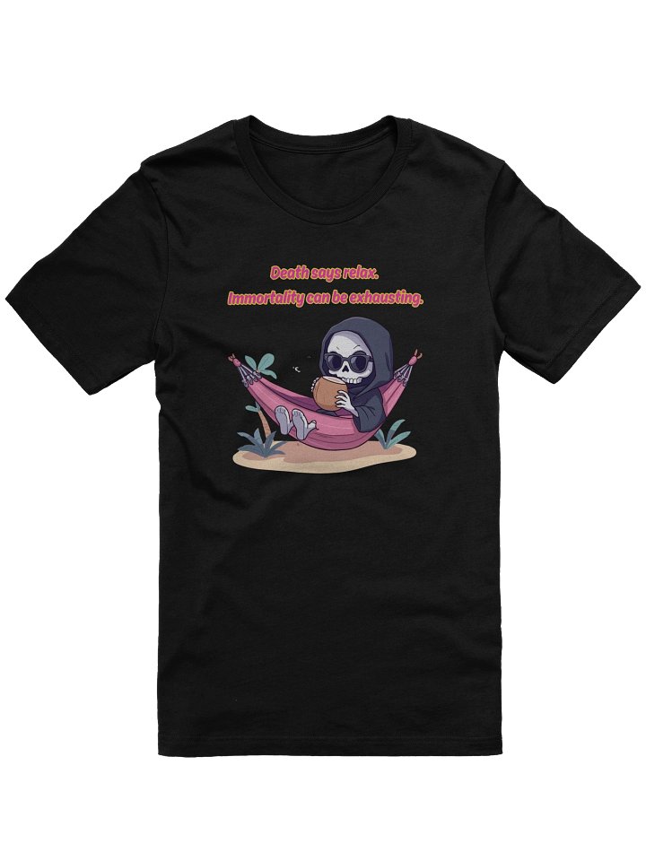 Death Says Relax Graphic Tee product image (3)
