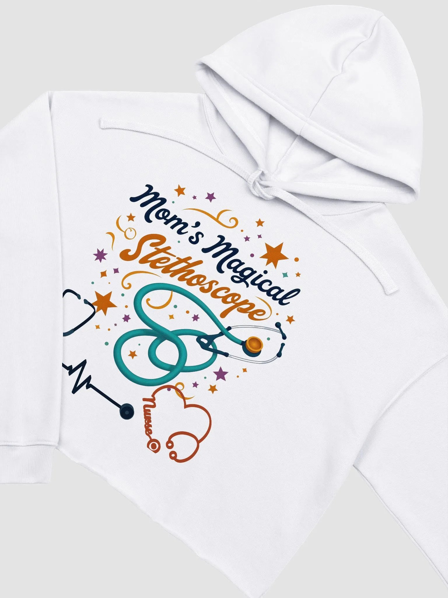 Mom's Magical Stethoscope Crop Hoodie product image (12)