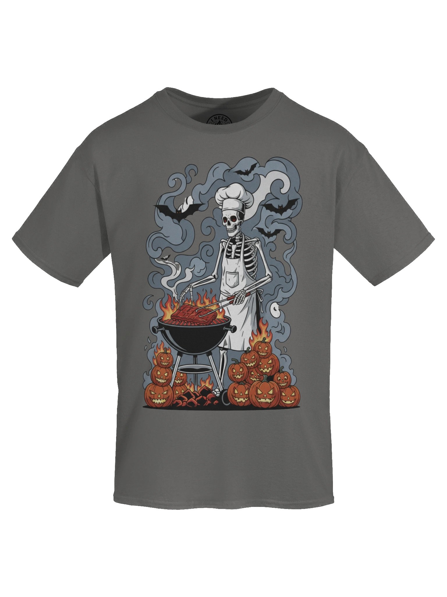 Skeleton Pitmaster: Midnight Kettle BBQ Tee product image (31)