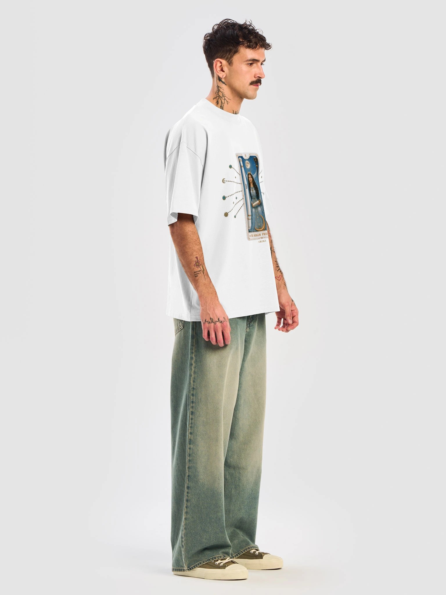 High Priestess Tarot Oversized Tee product image (8)