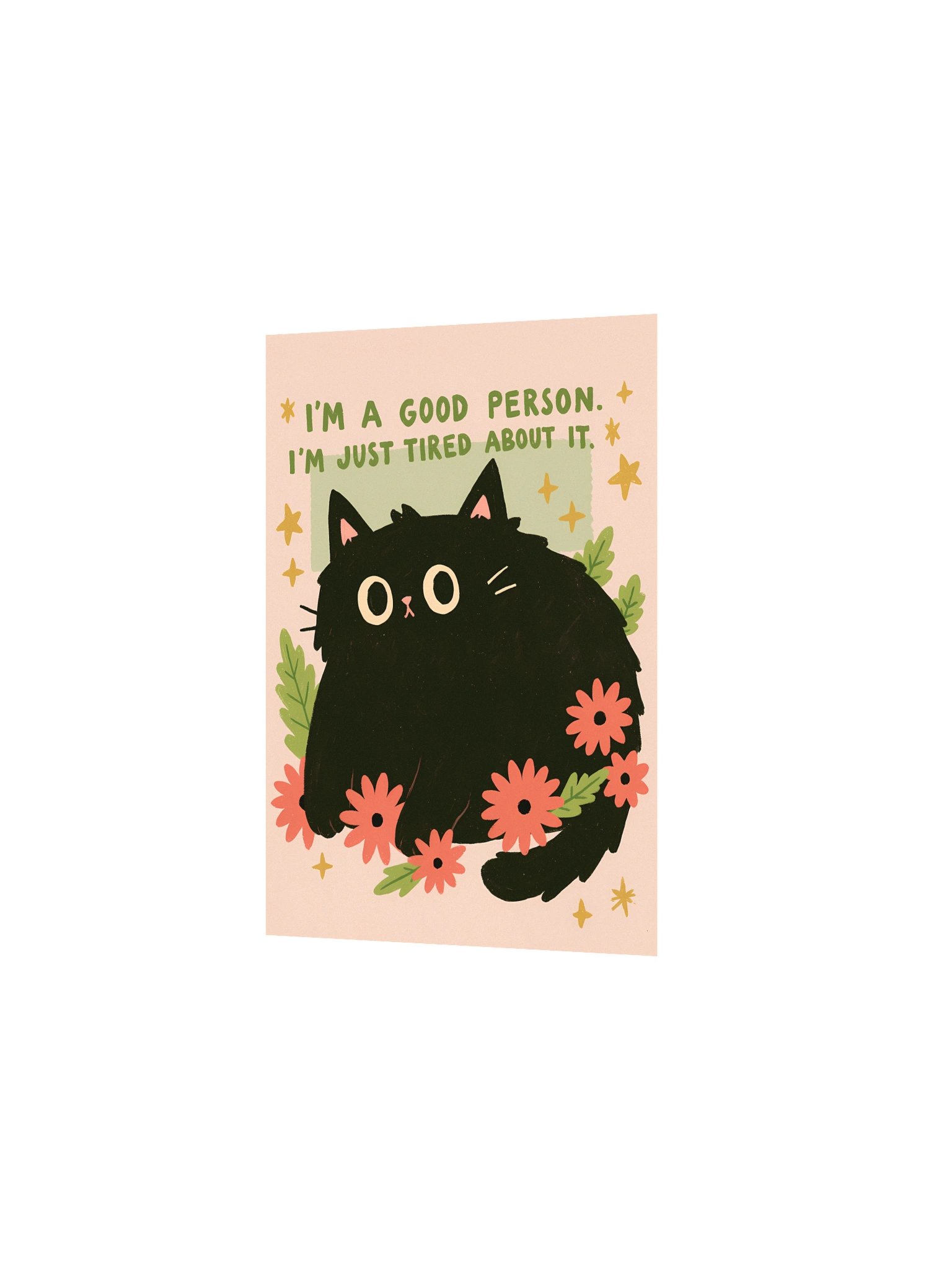 I’m a Good Person Cat Poster product image (8)