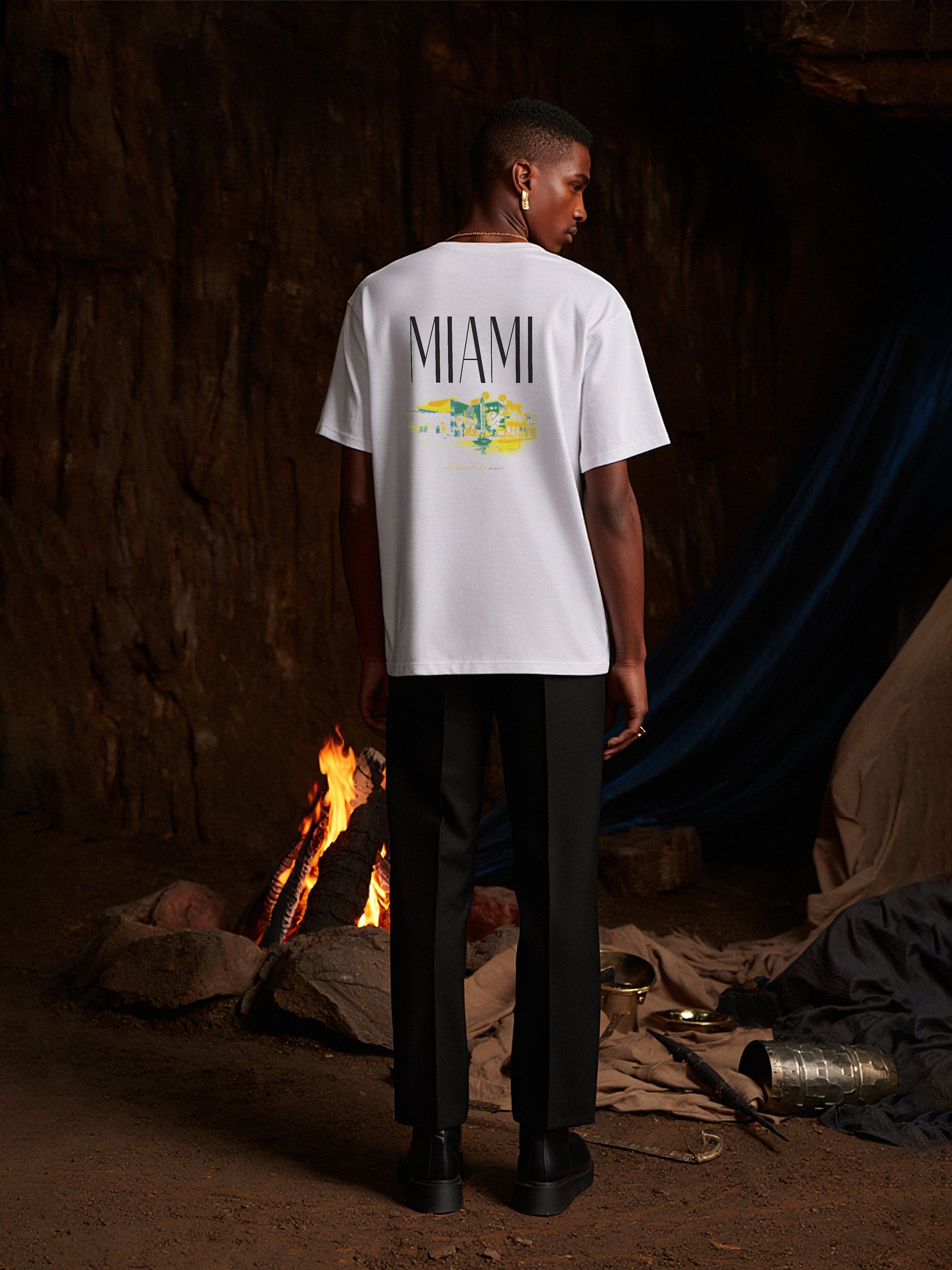 White Miami T-Shirt product image (5)