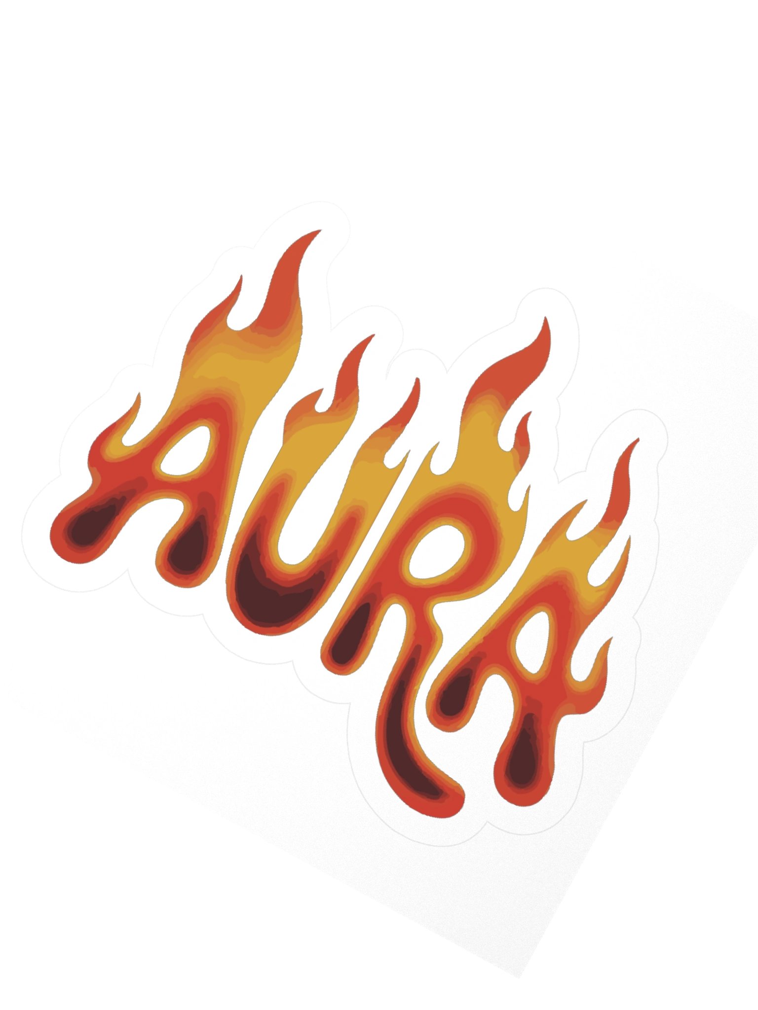 Fiery AURA Kiss Cut Stickers product image (2)