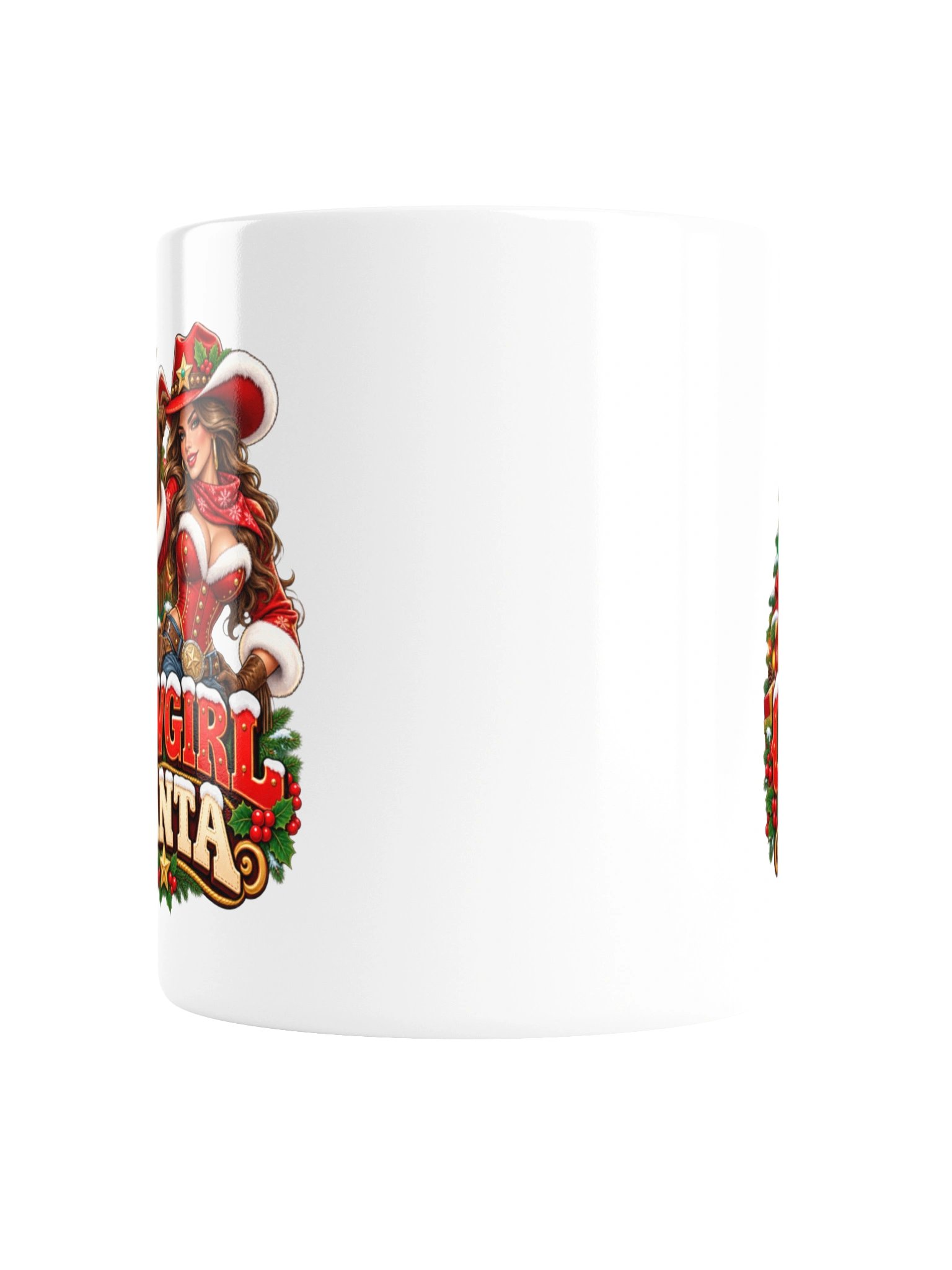 COWGIRL SANTA — CHRISTMAS WITH A LITTLE WESTERN ATTITUDE - MUG product image (6)