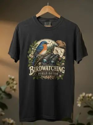 Birdwatching Field Guide T-Shirt#HalloweenShirt #GhostDogs #HalloweenTshirt #potterylover🖤🥀🔥 #ceramics #Ceramic #pottery #SpookySeason #DogLover #GraphicTee #viral #usa