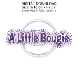 A Little Bougie 3D Puff Embroidery & Rhinestone Design product image (1)