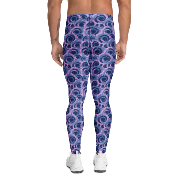 Comfortable Men’s Leggings: Bold Colorful Tie-Dye product image (2)