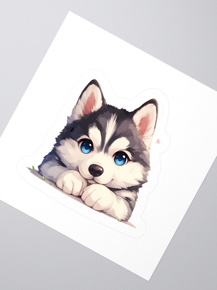 Cute Husky Decal product image (2)
