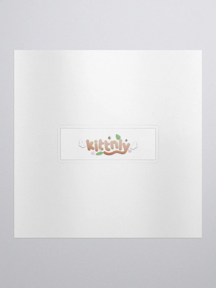 first kittnly sticker ^_^ product image (1)