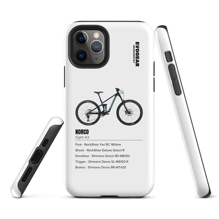 White Norco Sight A3 iPhone Case product image (3)
