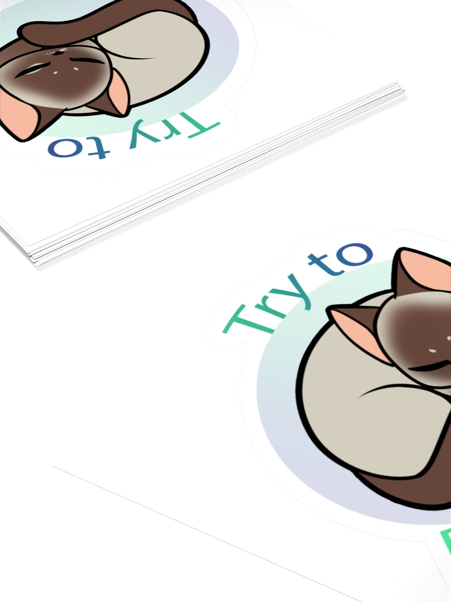 Try to Relax Cat Sticker product image (4)
