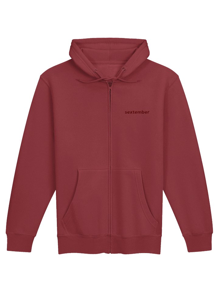Sextember Maroon Colour Drench Premium Hoodie product image (1)