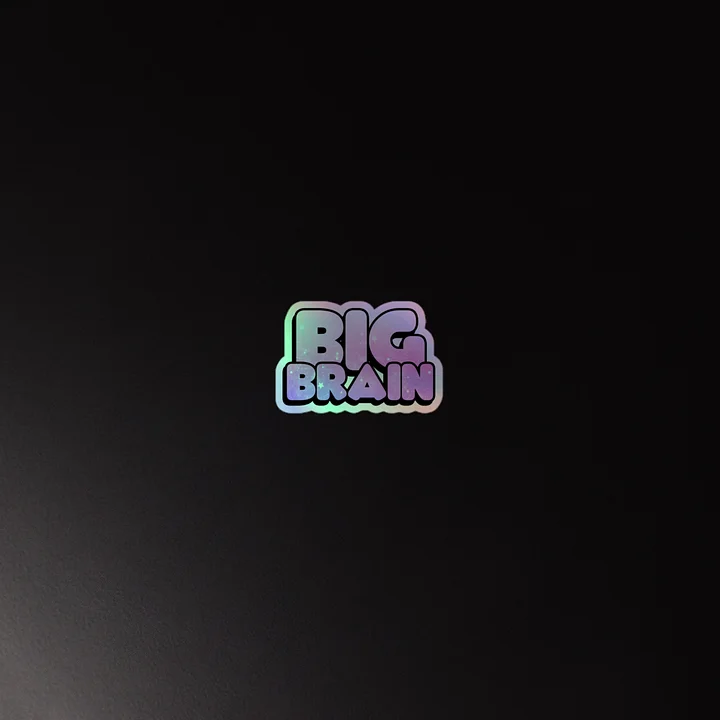 Big Brain Holographic Sticker product image (2)
