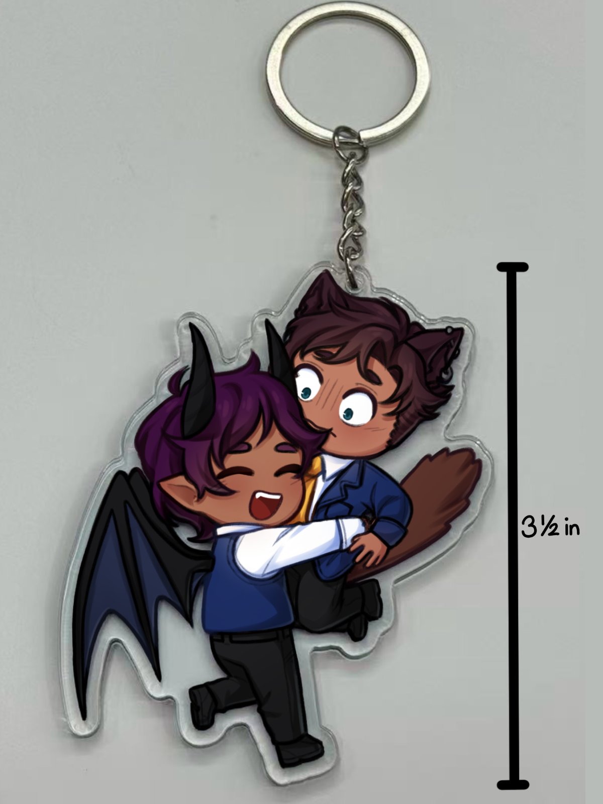 [PRE-ORDER] Outcast High: Scorpio & Hudson Hug Keychain product image (1)