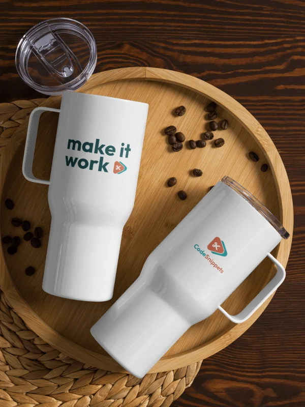 Make it work Travel Mug product image (4)