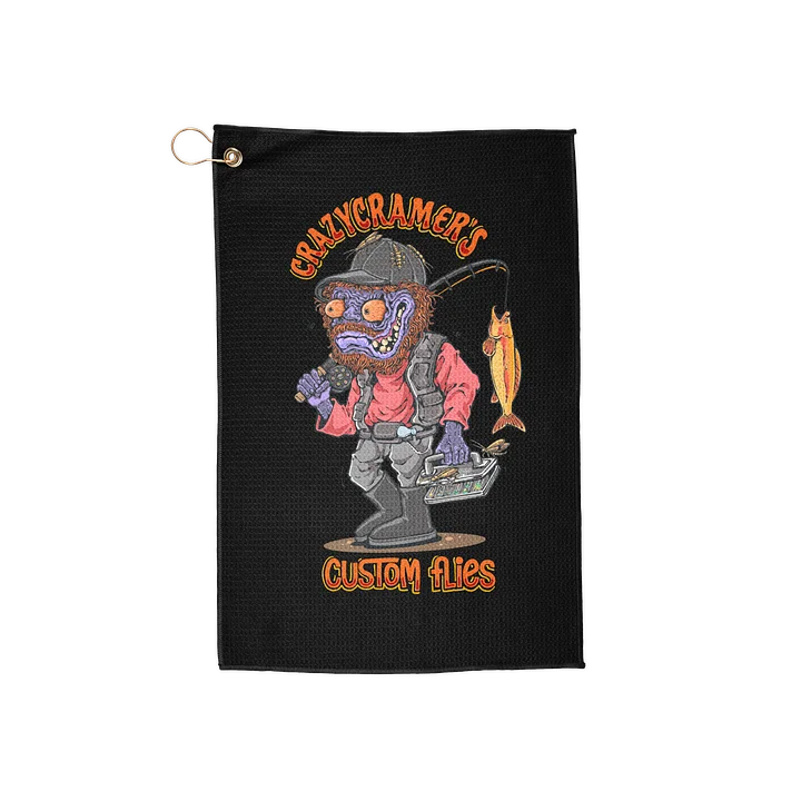 CrazyCramerCustom Flies Hand Towel with Clip product image (1)