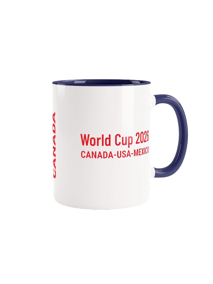 Canada 2026 World Cup Flag Mug - Canada Soccer Fan Coffee Cup - Premium Two-Tone Ceramic Mug product image (1)