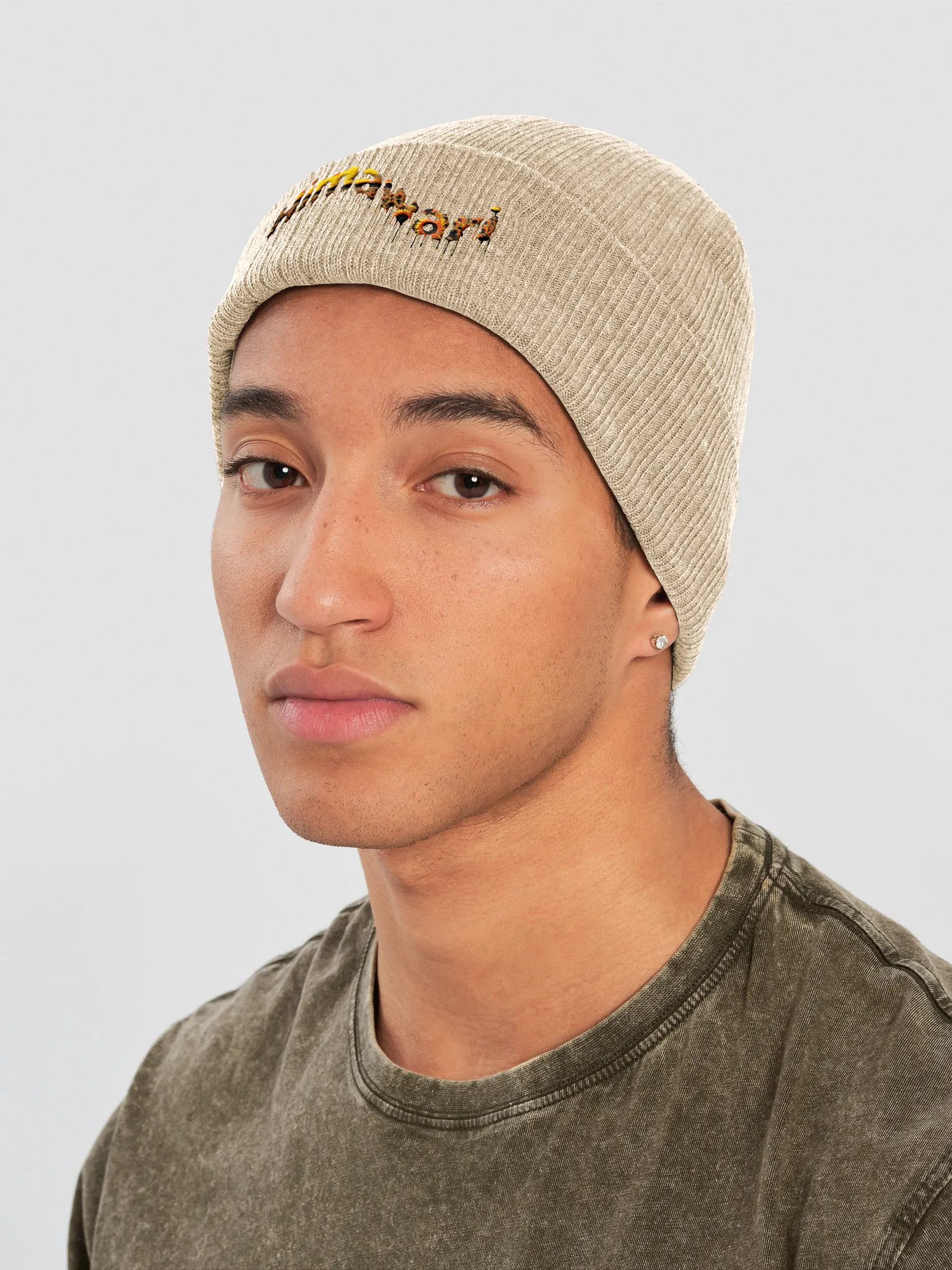 Sunflower Sunset Ribbed Beanie product image (7)
