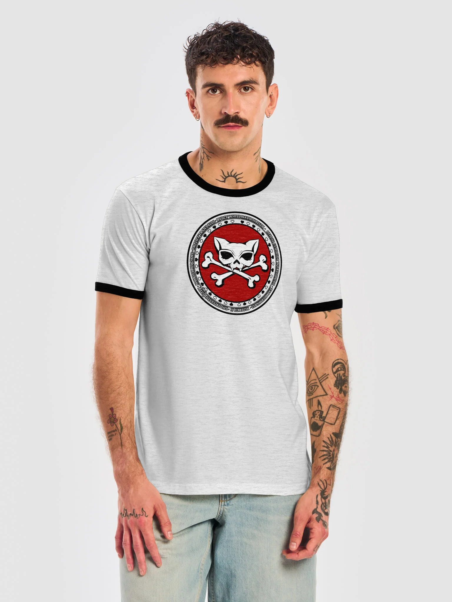 My Politics White Unisex Ringer Tee product image (5)